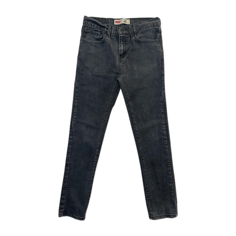 Levis 510 Boys Kids Size 29x29 18R Stretch skinny Jeans black Denim Medium Wash‎